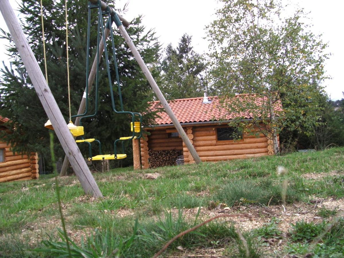 Pialous:Chalet en rondins avec Espace Détente La Chapelle-d'Aurec Exterior foto